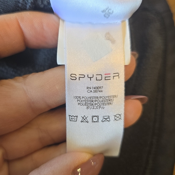 Spyder Girls Crush Black Kaleidoscope Print Hoodie Zip Jacket 18 - Picture 8 of 8